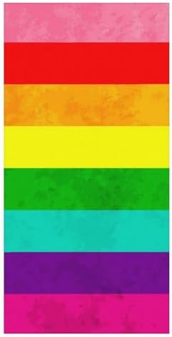 4SEE Beach Towel with Pride Flag Design