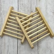 Wooden Soap Dish with Ladder Design 1pc