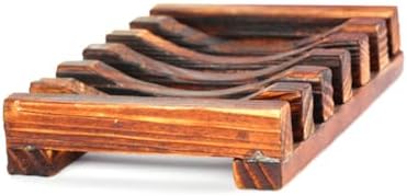 Luxshiny 4-Piece Bamboo Soap Holder Set