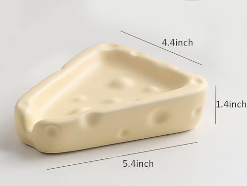 123Arts Ceramic Cheese Soap Holder Drainer