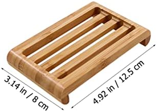 Stylish Bamboo Soap Holder with Drainage Tray