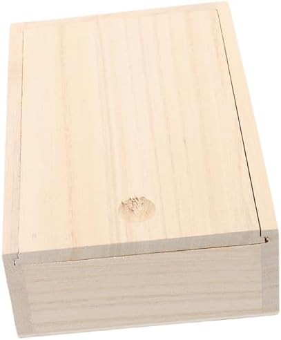 ABOOFAN Paulownia Wood Soap Dish with Pull Out Lid