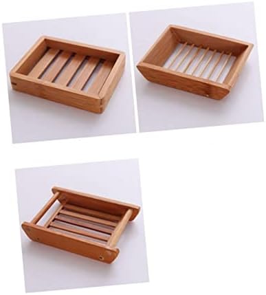 Retro Boat Shaped Wooden Soap Dish with Drainage