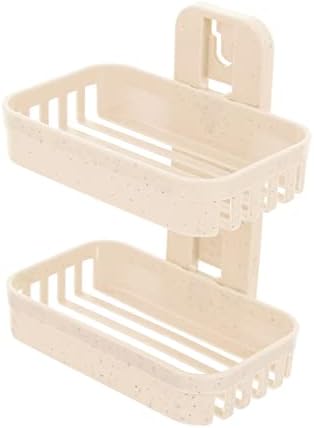 Alipis Double Layer Wall Mount Soap Holder for Bathroom
