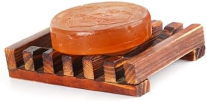 Luxshiny 4-Piece Bamboo Soap Holder Set