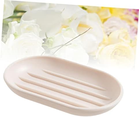 VOSAREA Oval Soap Dish Beige PP Material