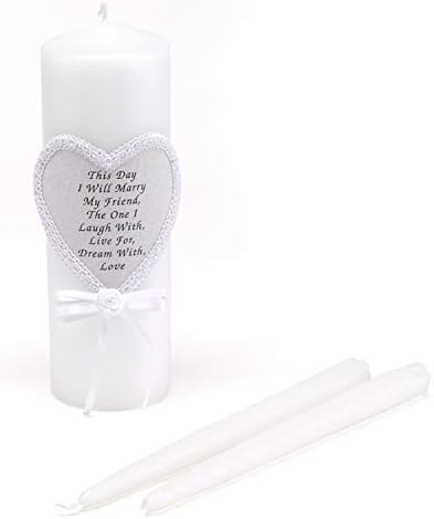 Wedding Unity Candles Set of 3 This Day I Will Marry My Friend