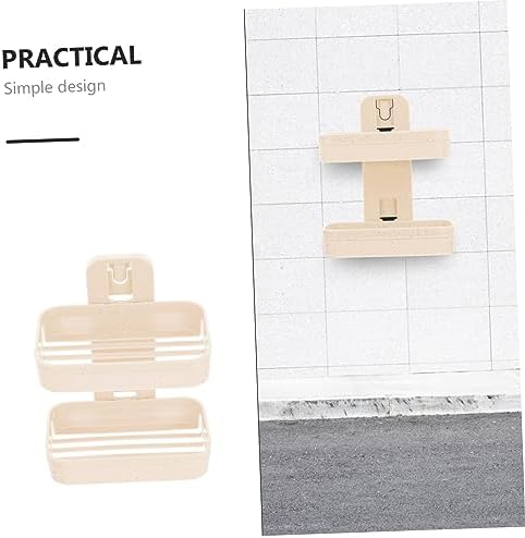 Alipis Double Layer Wall Mount Soap Holder for Bathroom