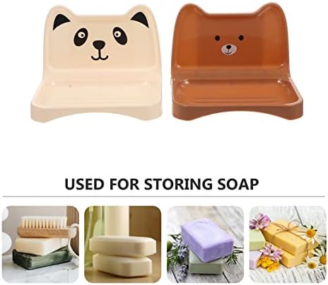 4pcs Wall-Mounted Soap Holder Bathroom Organizer
