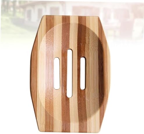 Unomor Natural Bamboo Soap Box Retro Soap Holder