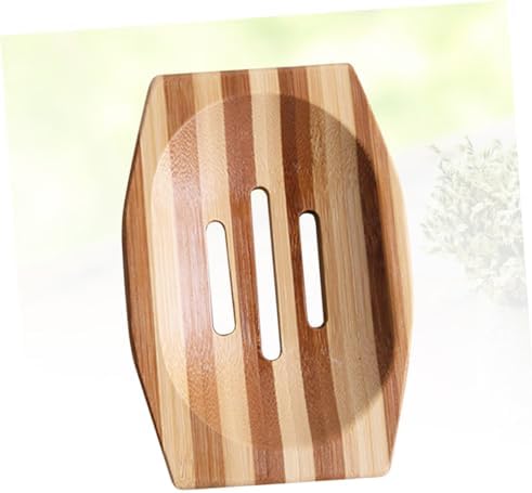 Unomor Natural Bamboo Soap Box Retro Soap Holder