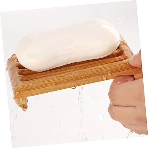 BEBEMOKO Bamboo Soap Case for Bathroom