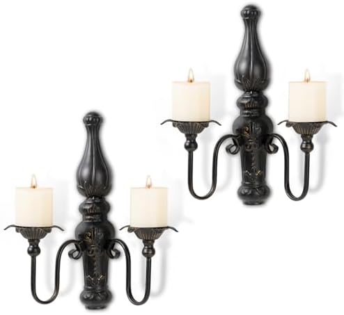 AimtoHome Vintage Candle Sconces Set of 2