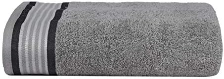 CASA COPENHAGEN He She 6 Piece Towel Set - Silver Grey Dark Grey