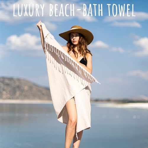 Ray Silver Turkish Beach Towel 100 Cotton 40x71 Quick Dry Oversized