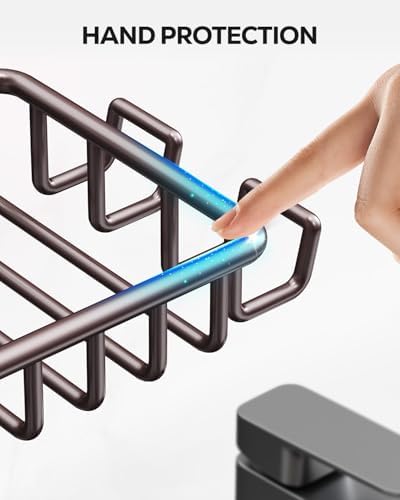 Nieifi Stainless Steel Soap Dish with 4 Hooks
