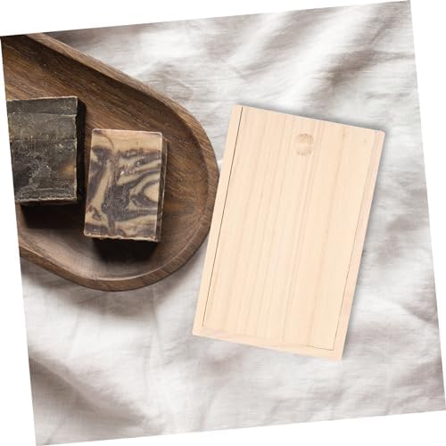 PRETYZOOM Elegant Wood Soap Dish for Bathroom and Kitchen