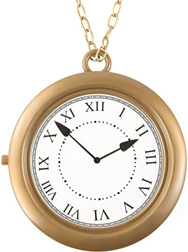 Yeetec Jumbo White Rabbit Clock Necklace