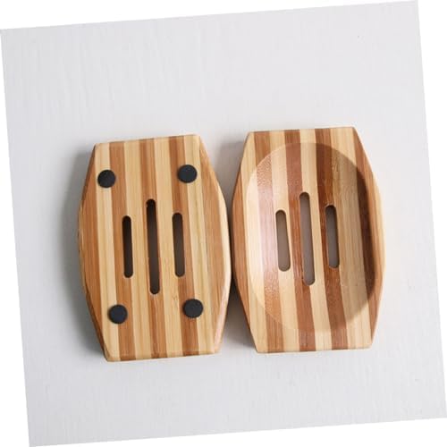 Luxshiny Retro Hollow Bamboo Soap Holder
