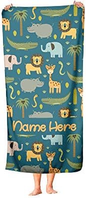 Personalized Safari Towel for Kids and Adults