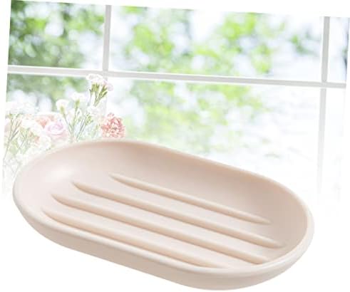 Oval PP Soap Dish for Bathroom Countertop