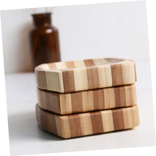 Unomor Natural Bamboo Soap Box Retro Soap Holder