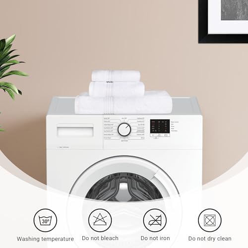 Superior Egyptian Cotton Bath Towel Set Set of 2 White