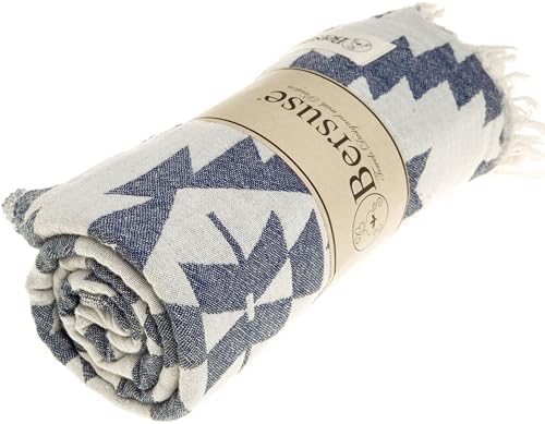 Bersuse Dark Blue Beach Towel Set of 3