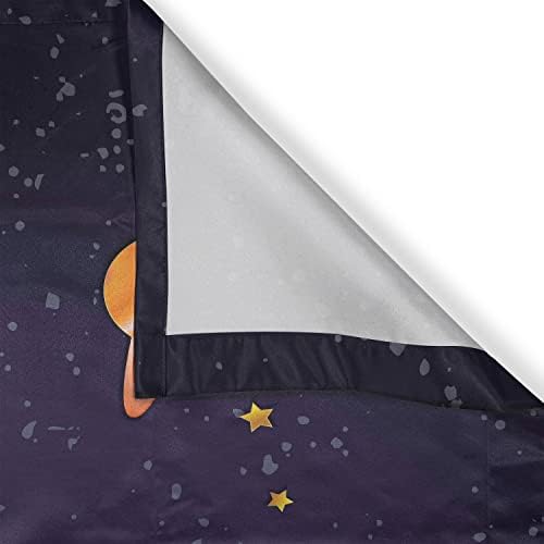 Ambesonne Outer Space Kitchen Curtains 2 Panel Set