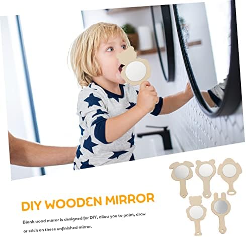 BESPORTBLE 10Pcs DIY Handheld Mirrors for Family Fun and Creative Crafts