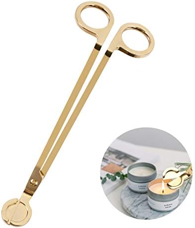 Harapu Gold Candle Wick Trimmer with Stainless Steel Clipper