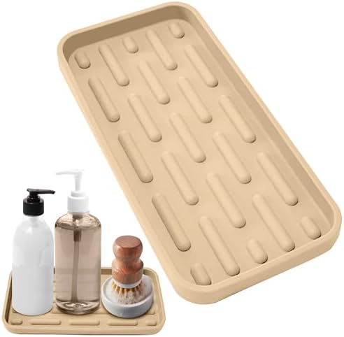 DENDEN Home Champagne Soap Dish 9x4 3pc Set