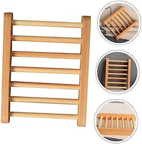 Hemobllo Wooden Soap Holder Natural Design