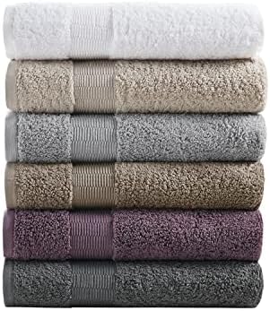 Madison Park Signature Luce 100 Egyptian Cotton Towel Set 6 Piece