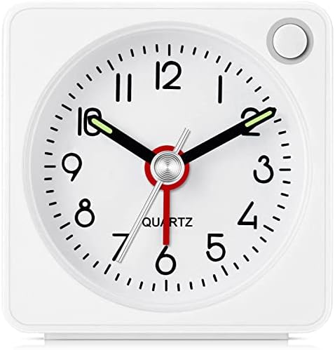 Jisile Ultra Small Analog Alarm Clock 225 Inch