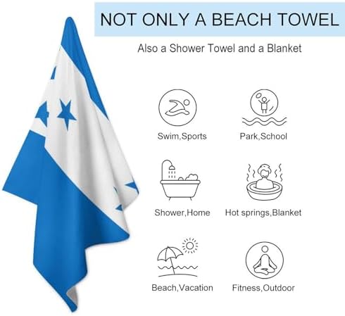 4SEE Lightweight Thin Beach Towels for Adults 1