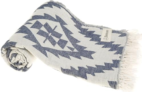 Bersuse Dark Blue Beach Towel Set of 3