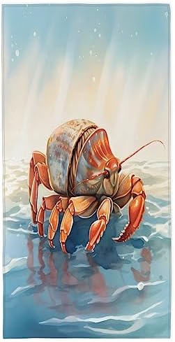 Kids Ocean Crab Oversized Quick Dry Beach Towel