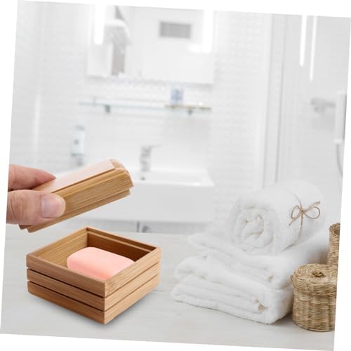 Zerodeko Bamboo Soap Holder with Foaming Lid 1