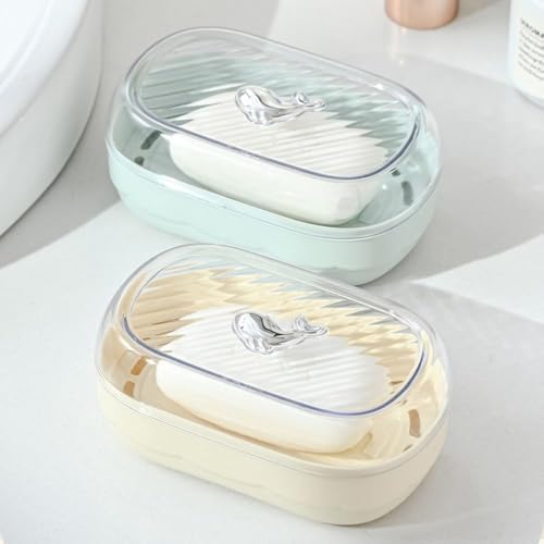 Portable Soap Dish with Drain Hole for Travel