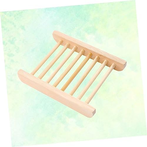 LIFKICH Wooden Soap Dish Drainer for Bathroom Travel Gym Use Compact Design