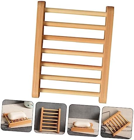 Hemobllo Wooden Soap Holder Natural Design