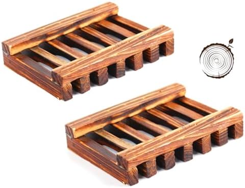 Ciieeo Bamboo Soap Holder Dish Shelf for Bathroom Kitchen 1