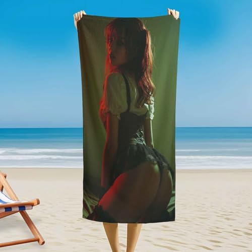 Magnetic Beach Towel for Women Quick Dry Sand Free 30x60