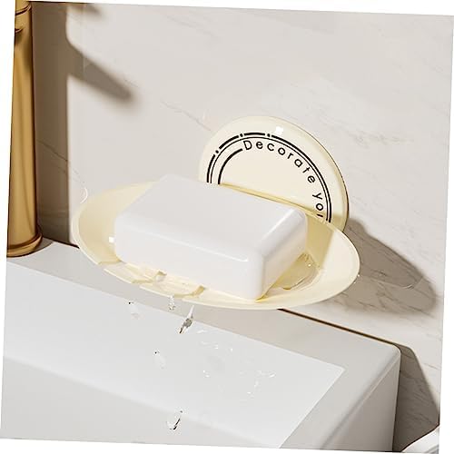 Unomor 2Pcs Wall Mounted Soap Dish Holder for Bathroom and Kitchen