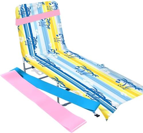 Bluboon Beach Towel with 2 Bands 30 x 60 Inches
