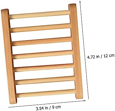 Healifty Wooden Soap Dish Holder for Bathroom and Kitchen 1