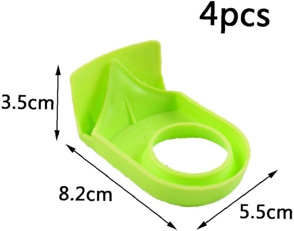 4Pcs Green ABS Wine Glass Clips for Bottles and Beer 1