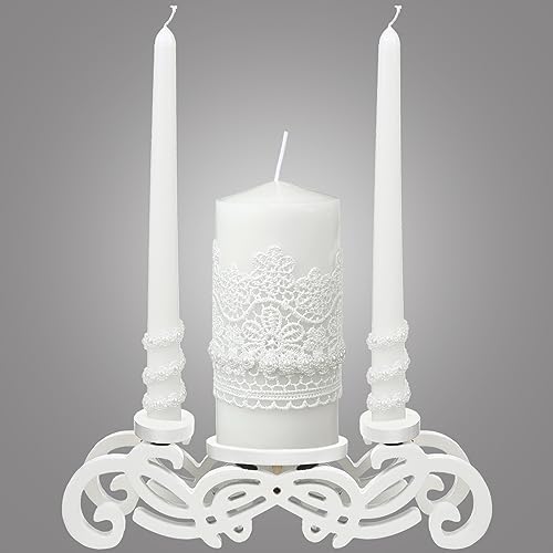 Irenare Unity Candles with Glass Holder Set