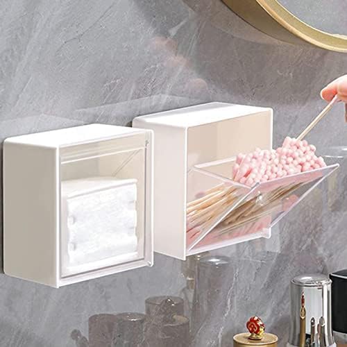 Transparent Wall Mounted Organizer Box Jar with Waterproof Lid